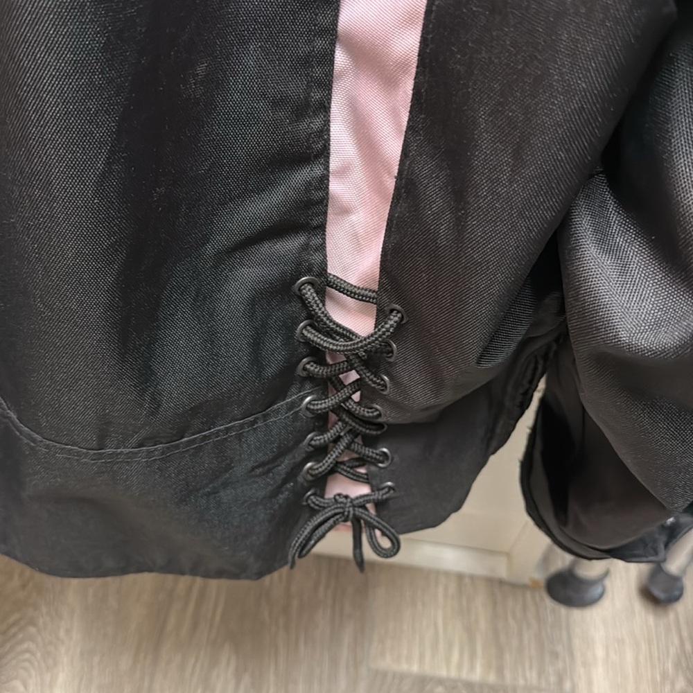 Tennessee Leather lace detail lined motorcycle jacket - Picture 3 of 5